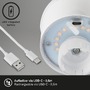 Na stůl - BRILO 7485015 LED nabíjecí stolní lampa, 11 cm, USB-C, 2,6W, 280lm, černá - BRILONER - foto 3