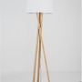 Stojací lampy - NV 9145071 Stojací lampa SALINO stínidlo slonovinová bílá přírodní dřevo E27 1x12W 230V IP20 bez žárovky - NOVA LUCE - foto 3