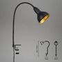 Stolní lampy s klipem - BRI 2603-015 Svítidlo se svorkou pr. 11,4 cm 1x E14 25W černá - BRILONER - foto 3