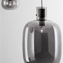 Vícečetná - NV 9236540 Závěsné svítidlo CINZIA kouřové sklo černý kabel černá kovová základna E27 4x12W 230V IP20 bez žárovky - NOVA LUCE - foto 3