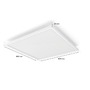 Hranatá - PH 8721103044532 Hue Surimu přisazený LED panel SQ (čtverec) 60x60cm, 2200-6500K RGB - PHILIPS - foto 3