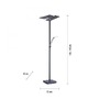 Stojací lampy - PN 687-13 ARTUR LED stojací lampa antracit, nastavitelná, stmívatelná, čtecí rameno, CCT paměť 2700-5000K - PAUL NEUHAUS - foto 3