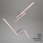 Dekorativní - BRILO 3500-018 LED stropní svítidlo, 143,6 cm, 12 W, hliník-chrom - BRILO - foto 3
