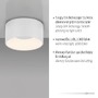 Kruhová - LD 14325-16 TANIKA LED stropní svítidlo bílé průměr 16cm stmívatelné SimplyDim 3000K - JUST LIGHT - foto 3