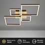 Hranatá - BRILO 3128-017 LED rám 75 cm 2x14W 1500lm zlatá - BRILO - foto 3
