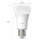 E27 - PH 8720169365797 Hue W 1100 smart žárovka A60 E27, 9,5W, 1100lm, teplá bílá (2 ks) - PHILIPS - foto 3