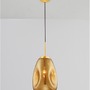 Koule - NV 9190393 Závěsné svítidlo LAVA zlatý kov ručně vyrobené zlaté sklo E27 1x12W 230V IP20 bez žárovky - NOVA LUCE - foto 3
