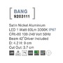 Zapuštěná - NV 9203111 Venkovní zapuštěné svítidlo do země BANG nikl satén hliník LED 1W 3000K IP67 100-240V 42st. vč. driveru - NOVA LUCE - foto 3