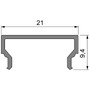 Plexi pro Al profily - IMPR 984036 Reprofil kryt H-01-15 mléčná 40% průhlednost 3000 mm - DEKOLIGHT - foto 3