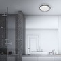 Kruhová - BRI 3403-015 LED stropní svítidlo hvězdné nebe, pr. 28 cm, 12 W, černá - BRILONER - foto 3