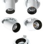 Kruhová - AZZ AZ2828 LED Stropní zápustné bodové svítidlo Azzardo Luna 15W Dimm white/black AZ2828 15W 1270lm 3000K stmívatelné bílo-černé - AZZARDO - foto 3