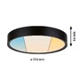 Kruhová - P 71086 Selection Bathroom LED stropní svítidlo Tega IP44 CCT 230V 22,5W černá mat - PAULMANN - foto 3