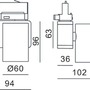 Svítidla - IMPR 707055 Deko-Light kolejnicový systém 3-fázový 230V Nihal Mini 230V 15W 4000 K stříbrná 94 mm - foto 3