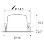 Kruhová - LA 1004013X VÝPRODEJ VZORKU - NUMINOS® DL XL vnitřní LED zápustné stropní svítidlo černá/bílá 3000 K 40° - BIG WHITE (SLV) - foto 3