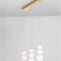 Vícečetná - NV 9695243 Závěsné svítidlo FLEA závěsné svítidlo zlatá a opálové bílé skleněné stínidlo LED 36W 3000K stmívatelné - NOVA LUCE - foto 3