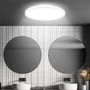 Kruhová - BRILO 7526416 Move LED stropní svítidlo IP44, přímé a nepřímé osvětlení, pohybové čidlo, kruhové 42 cm, bílé - BRILO - foto 3