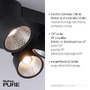 Bodová - PN 6454-18 Paul Neuhaus LED stropní svítidlo PURE-NOLA černá 4 ramenné otočné stmívatelné krokově stmívatelné 3000K - PAUL NEUHAUS - foto 3