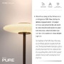 Stojací lampy - PN 481-34 LED stojací svítidlo PURE Vitrum 2700K hnědá / opál - PAUL NEUHAUS - foto 3