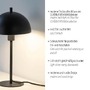 Stolní lampy dekorační - LD 11726-18 Kolekce Schöner Wohnen stolní lampa ALI, černá, 1,5 m dlouhý kabel - JUST LIGHT - foto 3