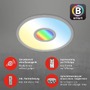 Kruhová - BRILO 7396-014 CCT svítidlo LED panel, RGB centrální světlo, pr. 45 cm, 24 W, 2400 lm, stříbrná - BRILO - foto 3