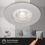 Kruhová - BRILO 7999-044 LED vestavná svítidla, pr.9 cm, 4x LED, 4,9 W, 480 lm, matný chrom - BRILONER - foto 3