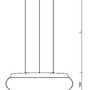 Kruhová - OS ARA71382 ARAKIS LE3 závěsné skleněné svítidlo černá / bílá IP40 3000/4000 K 33W LED DALI (původní kód OS 71382) - OSMONT - foto 3