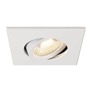 Pro zapuštěná svítidla - LA 1007185 UNIVERSAL DOWNLIGHT kryt pro downlight IP20, výkyvný, hranatý, bílý - BIG WHITE (SLV) - foto 3