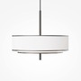 Kruhová - M MOD613PL-05W Závěsné svítidlo Bergamo E27 5x60W černá/bílá kov - MAYTONI - foto 3