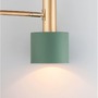 Stojací lampy - NV 9426654 Stojací lampa PAZ zlatý kov mentolové kovové stínidlo bílá základna E27 1x12W 230V IP20 bez žárovky - NOVA LUCE - foto 3