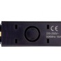 Lišty a příslušenství - IMPR 720013 Deko-Light 1-fázový kolejnicový systém, D One podélná spojka s napájením, 220-240V černá RAL 9011 121 mm - foto 3