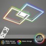 Hranatá - BRILO 3755-019 RGB CCT LED stropní svítidlo, 59,7 cm, 44 W, 4400 lm, hliník - BRILO - foto 3