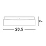 Hranatá - NV 6110041 Stropní svítidlo CUBE IP44 bílé opálové sklo E27 1x12W - NOVA LUCE - foto 3