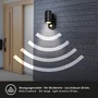 Nástěnná - BRILO 3789015 LED nástěnné svítidlo, pohybové čidlo, voděodolné a prachotěsné - BRILO - foto 3