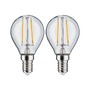 E14 - P 28857 LED kapka Filament E14 230V 2x2,7W 2700K čirá - PAULMANN - foto 3