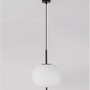 Koule - NV 9624071 AKCE - Závěsné svítidlo LATO černý kov a opálové sklo E27 1x12W 230V IP20 bez žárovky - NOVA LUCE - foto 3