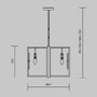 Dekorativní - M MOD099PL-06G Závěsné svítidlo Marmo 6x40W bílá/zlatá kov designové - MAYTONI - foto 3