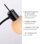 Stolní lampy dekorační - LD 12156-18 LOKI LED stolní lampa černá vypínač flexibilní nastavitelné 3000K - JUST LIGHT - foto 3