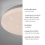Kruhová - LD 14175-16 LED stropní svítidlo bílé hvězdné nebe průměr 22cm teplá bílá 3000K 3000K - JUST LIGHT - foto 3