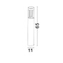 Sloupková - NV 822642 Venkovní sloupkové svítidlo DEVORA tmavě šedý hliník a skleněný difuzor LED 8W 3000K 220-240V IP54 - NOVA LUCE - foto 3
