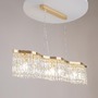 Dekorativní - M DIA005PL-06G Závěsné svítidlo Dune E14 6x60W zlatá kov křišťálové přívěsky - MAYTONI - foto 3