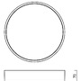 Nástěnná - OS TRI57719 TRITON 2 stropní/nástěnné průmyslové plastové svítidlo bílá IP65 4000 K 20W LED DALI HF (původní kód OS 57719) - OSMONT - foto 3