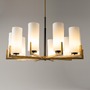 Dekorativní - M MOD089PL-10BS Lustr Fortano 10xE27 400W bílá/mosaz kov/sklo - MAYTONI - foto 3