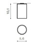 Downlight - AZZ AZ1707 Stropní bodové přisazené svítidlo Azzardo Mini Round chrome AZ1707 GU10 1x50W IP20 5,6cm kulaté chromové - AZZARDO - foto 3