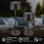 Stolní lampy dekorační - BRILO 7572015 Awia stolní lampička - 2W, 160lm, nabíjecí, LED, stmívatelné, dotykový vypínač, CCT, černá - BRILO - foto 3