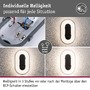 Nástěnná - P 94958 LED venkovní nástěnné svítidlo Elunor pohybové čidlo IP65 podlouhlé 122x212mm 2200 - 4000K 18,5W 230V antracit/bílá polykarbonát - PAULMANN - foto 3