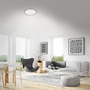 Kruhová - BRILO 3071-014 LED stropní svítidlo hvězdné nebe, pr. 38 cm, 24 W, 3000 lm, stříbrná - BRILO - foto 3