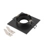 Hranatá - LA 1007635 NEW TRIA® 75 XL kroužek pro vestavbu do stropu, D: 11 Š: 11 H: 2,6 cm, černá - BIG WHITE (SLV) - foto 3