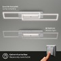 Hranatá - BRILO 3546-018 LED stropní svítidlo, 82,7 cm, 40 W, 4400 lm, hliník - BRILO - foto 3