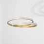 Kruhová - NV 9818510 Závěsné svítidlo GRANIA matný zlatý hliník a akryl LED 25W 230V 3000K IP20 stmívatelné - NOVA LUCE - foto 3