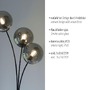 Stojací lampy - LD 11391-79 GREEN WIDO LED stolní lampa dřevo kouřová barva páčkový vypínač IP20 do interiéru - LEUCHTEN DIREKT / JUST LIGHT - foto 3